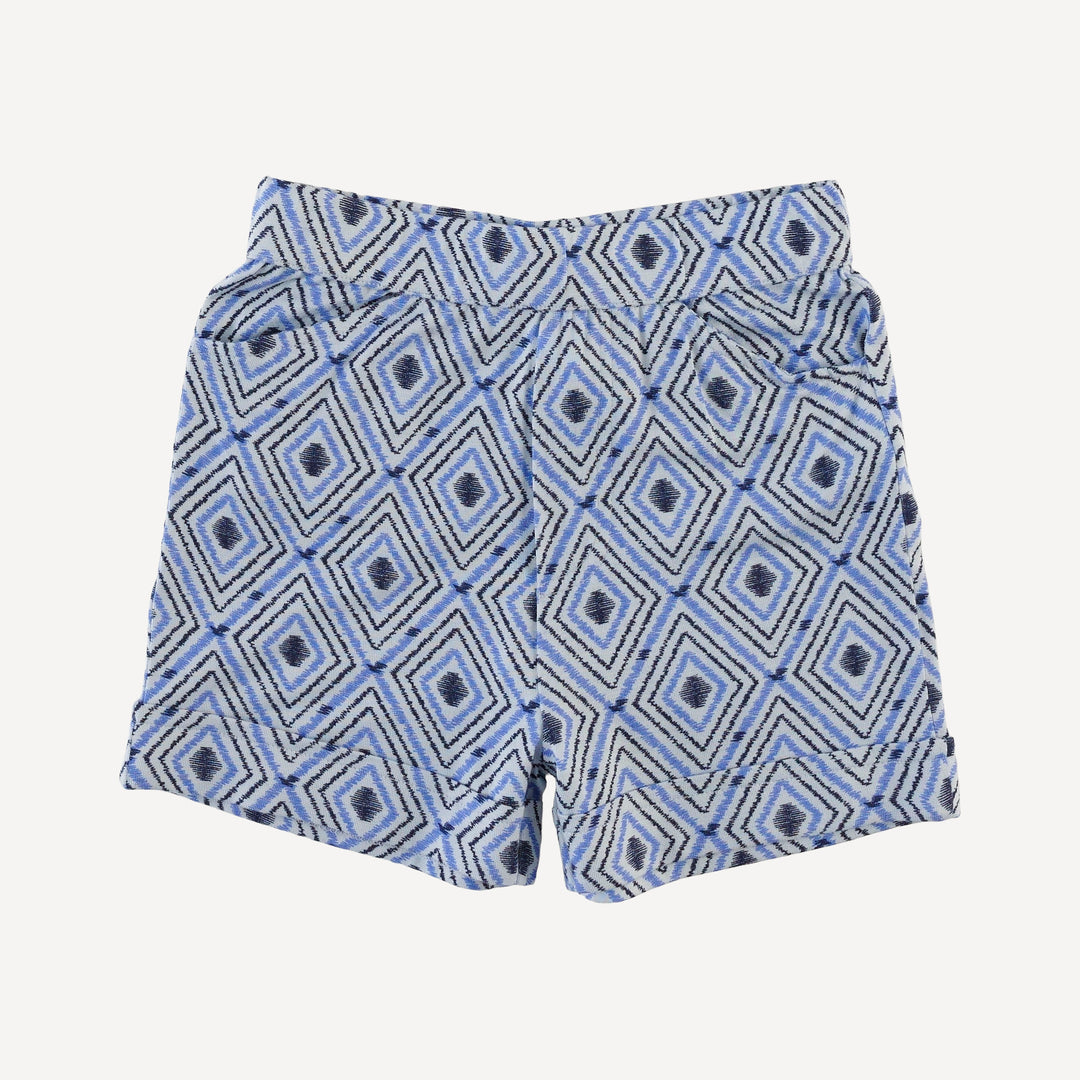 cuffed pocket short | diamond | bamboo