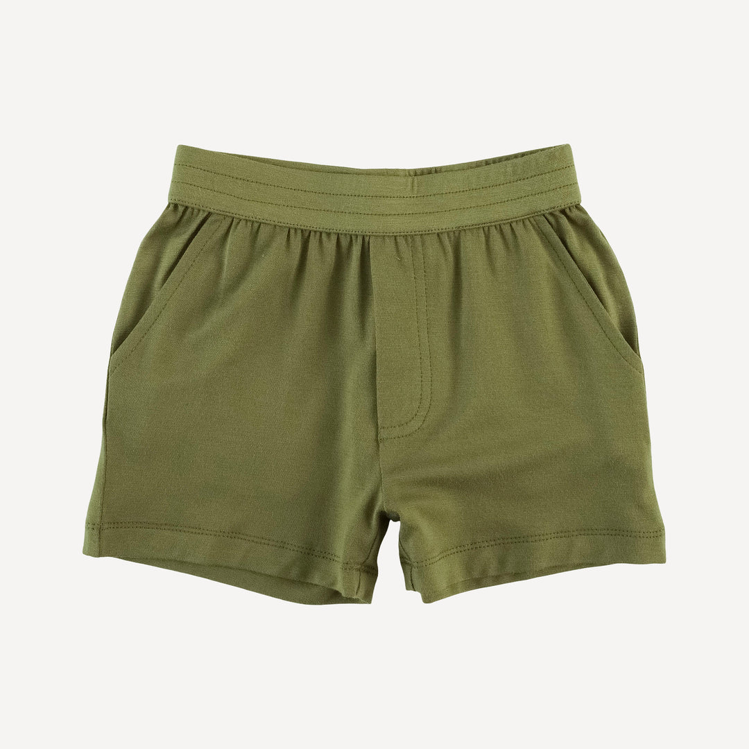 relaxed short | olive leaf | bamboo