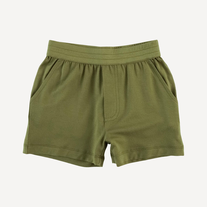 relaxed short | olive leaf | bamboo