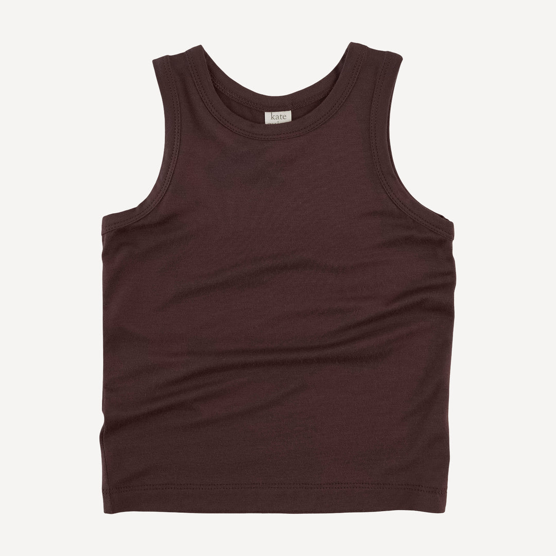 skinny tank | dark fig | bamboo