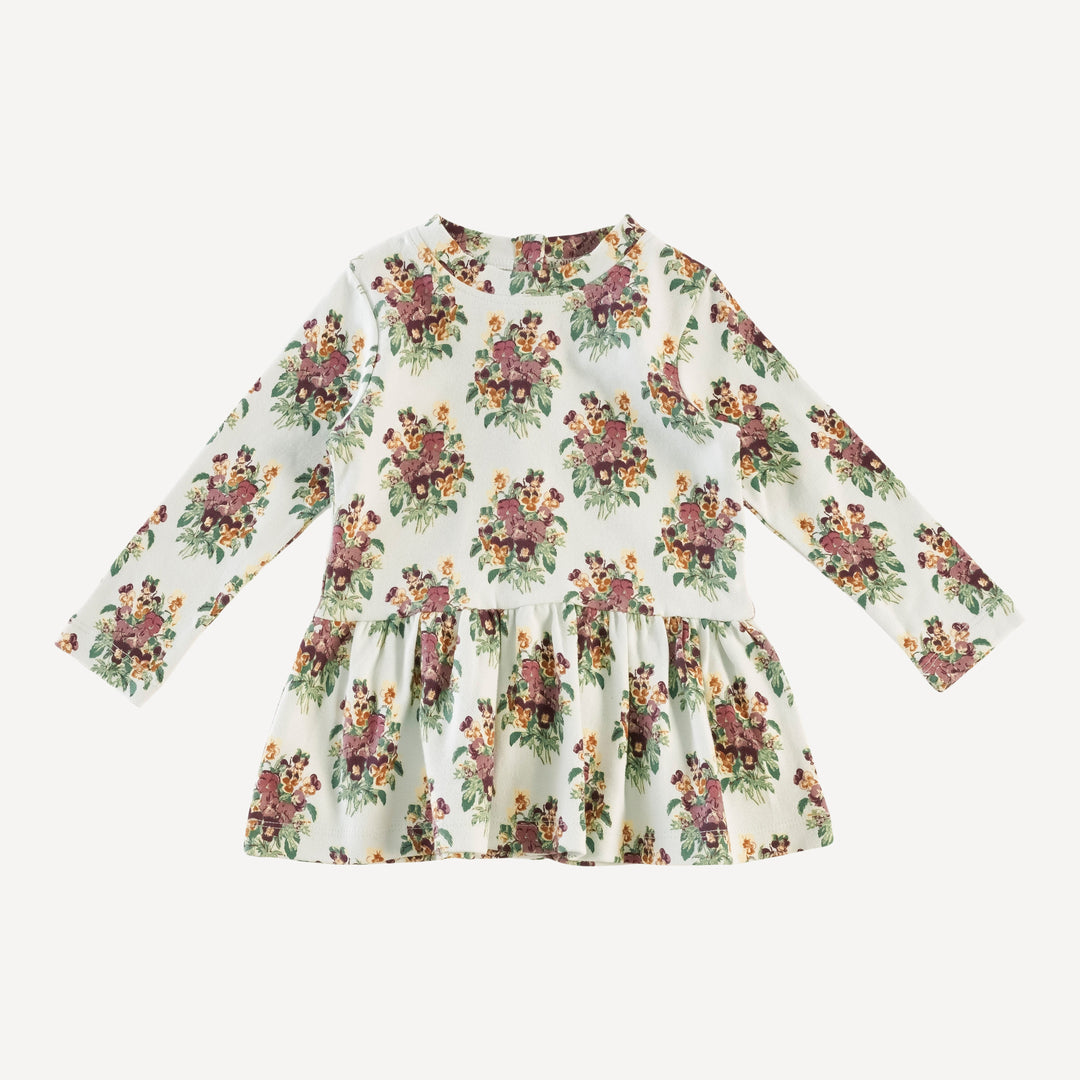 long sleeve kate set | pansy | organic cotton interlock