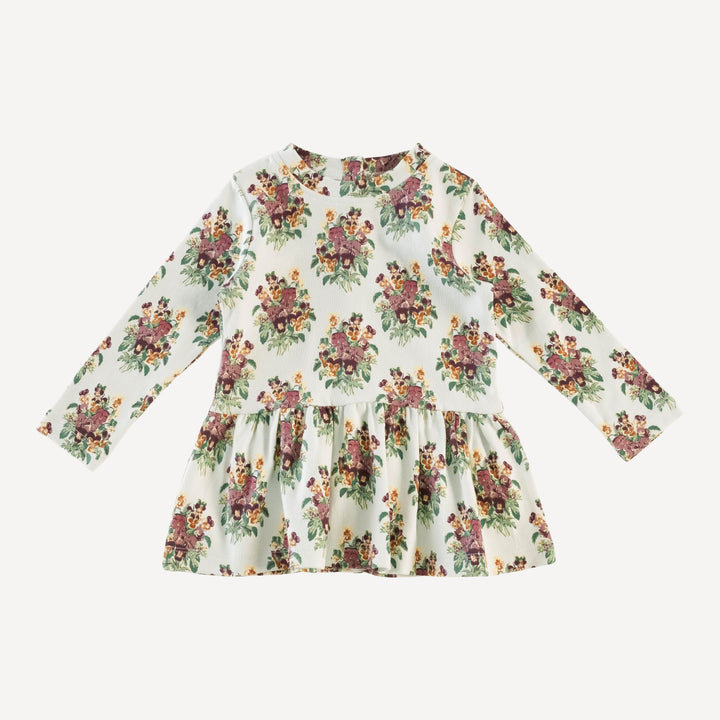 long sleeve kate set | pansy | organic cotton interlock