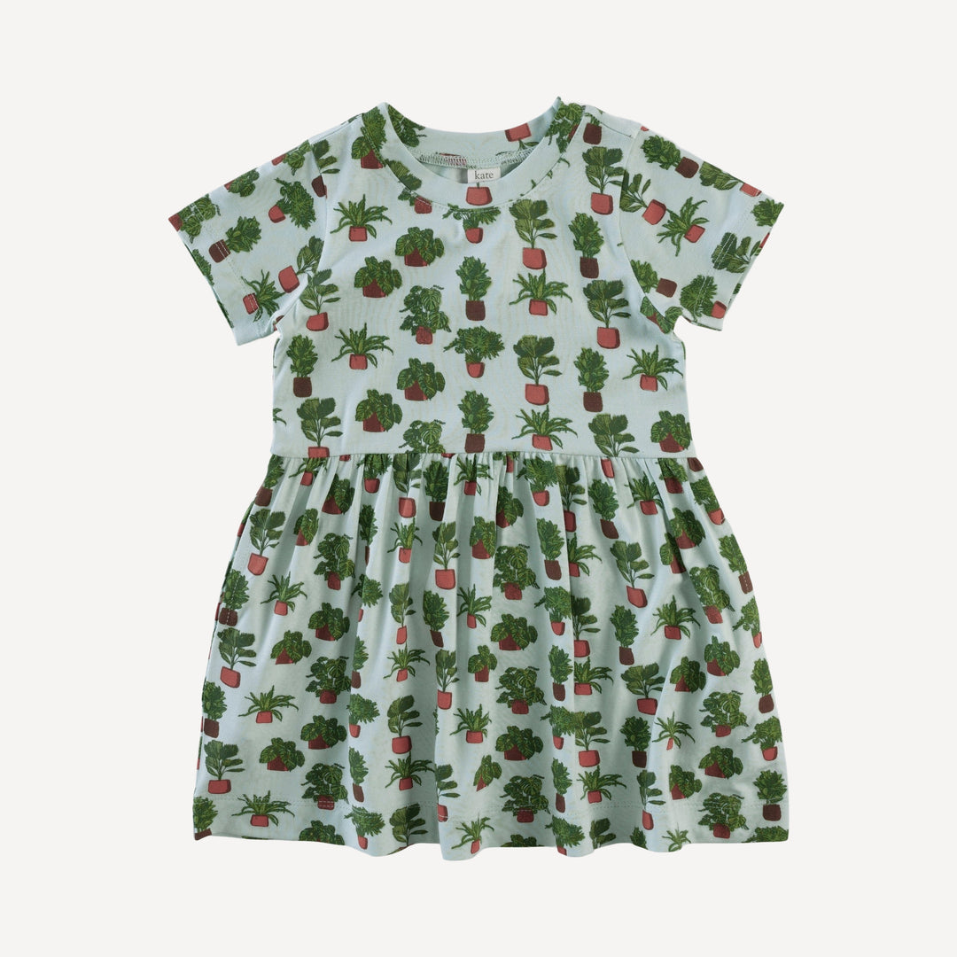 short sleeve pocket t-shirt dress | houseplant | bamboo