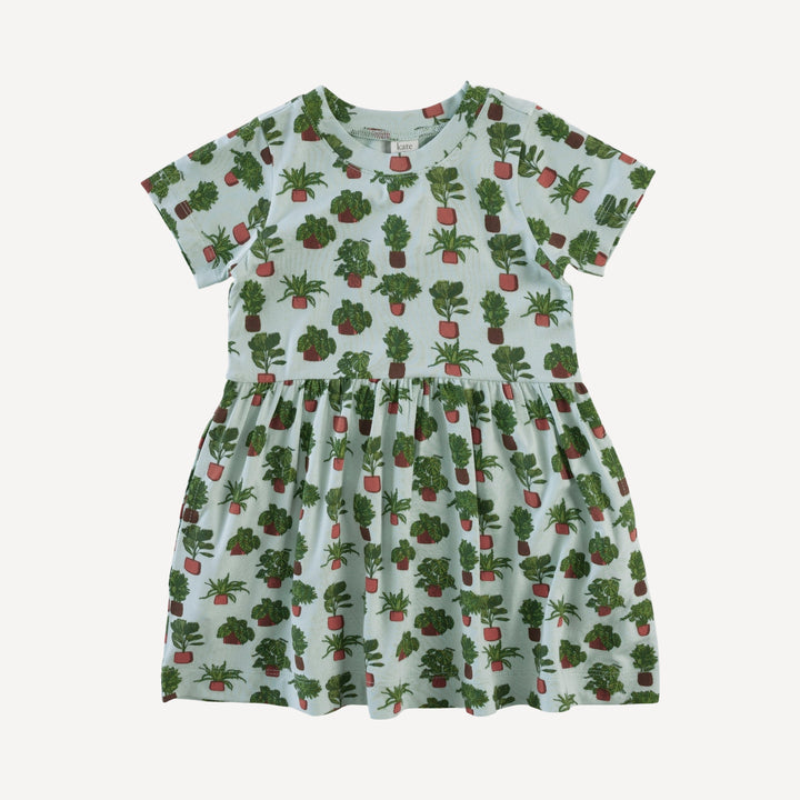 short sleeve pocket t-shirt dress | houseplant | bamboo