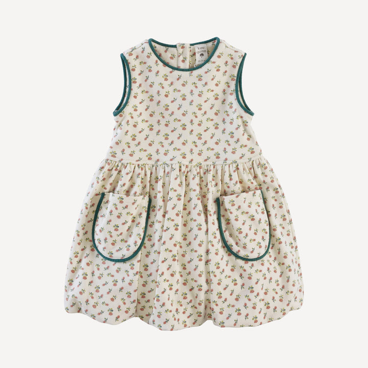 ida dress | french rose bud | organic cotton interlock