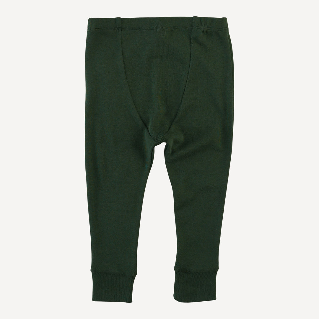 long sleeve crew neck pj set | candy canes | organic cotton flat rib