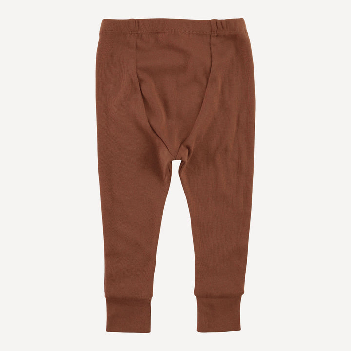 long sleeve crew neck pj set | gingerbread cookies | organic cotton flat rib