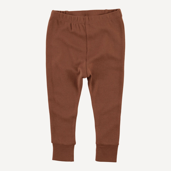 long sleeve crew neck pj set | gingerbread cookies | organic cotton flat rib