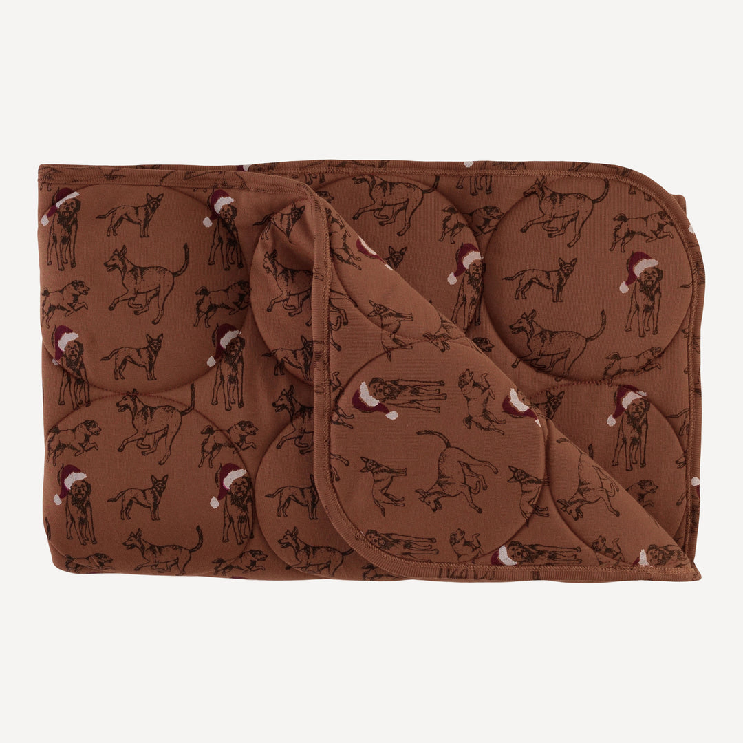 classic circle quilt | santa mutts | organic cotton flat rib