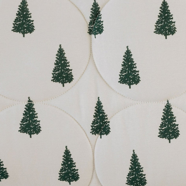 classic circle quilt | mountain pine | organic cotton flat rib