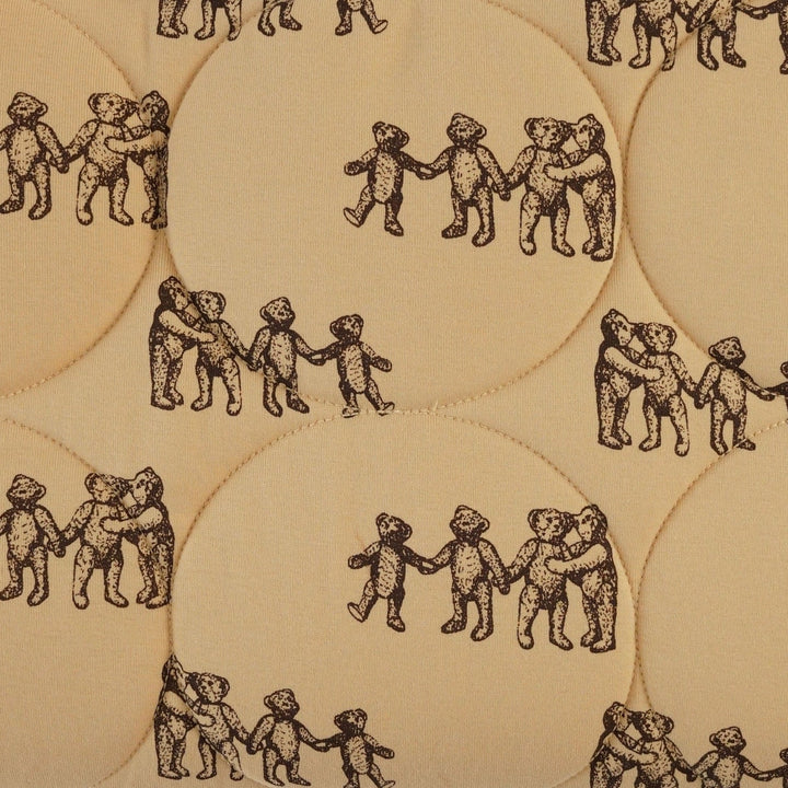 classic circle quilt | classic teddy bear | organic cotton flat rib