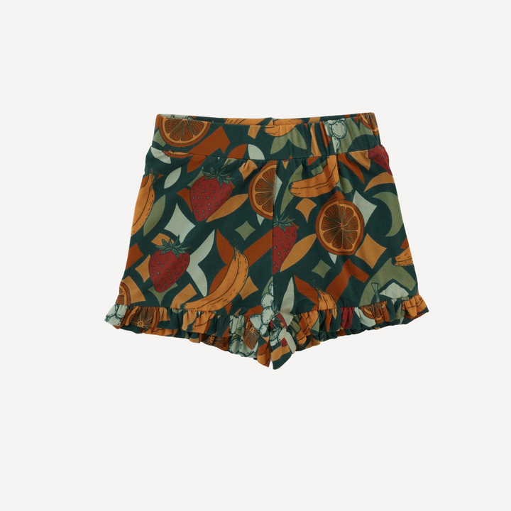 spaghetti tie ballerina top + ruffle short set | fruity | light weight bamboo
