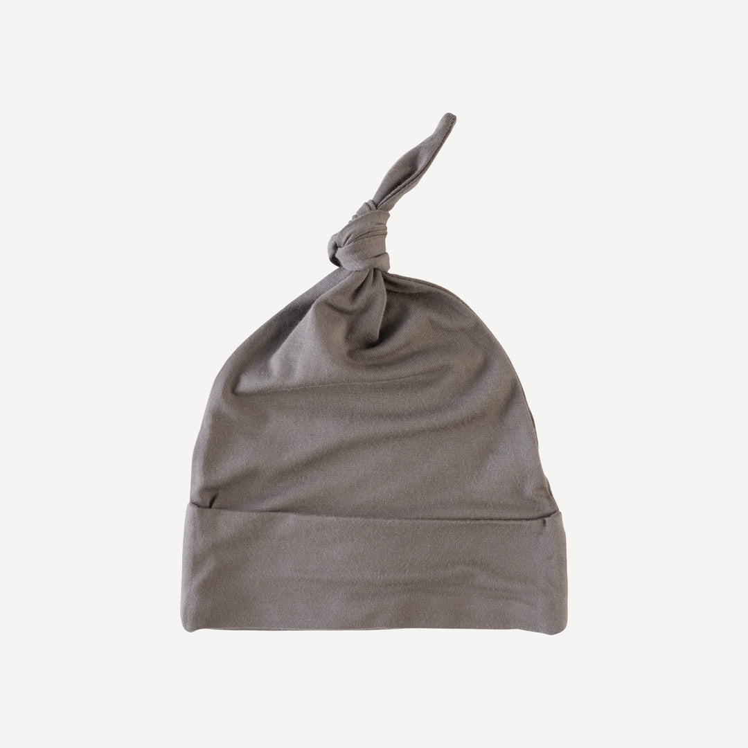 knot hat | dark gray | bamboo