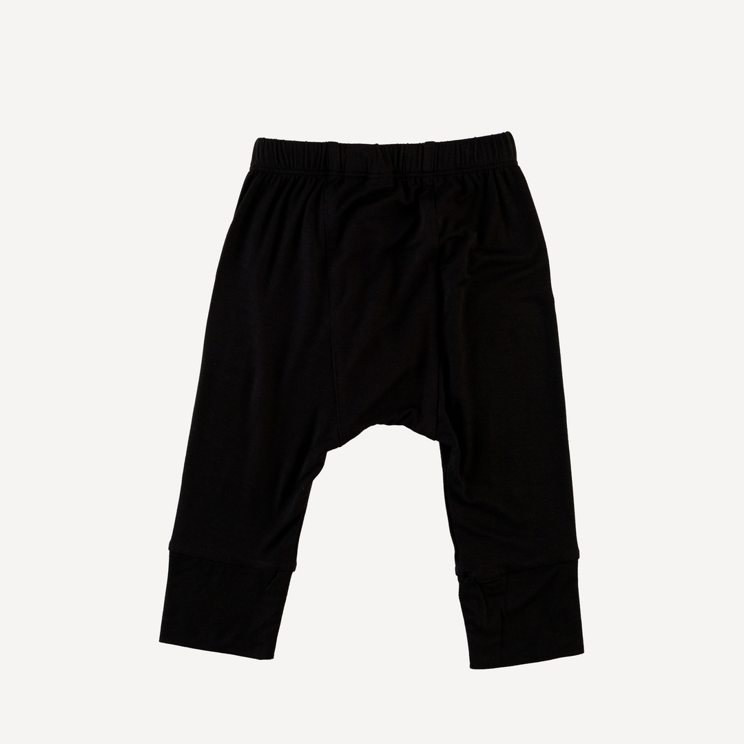 classic panda pant | black | light weight bamboo
