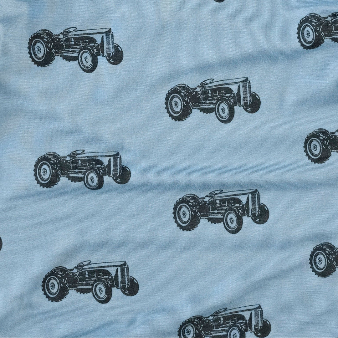 long sleeve lap neck bodysuit | tractor | bamboo