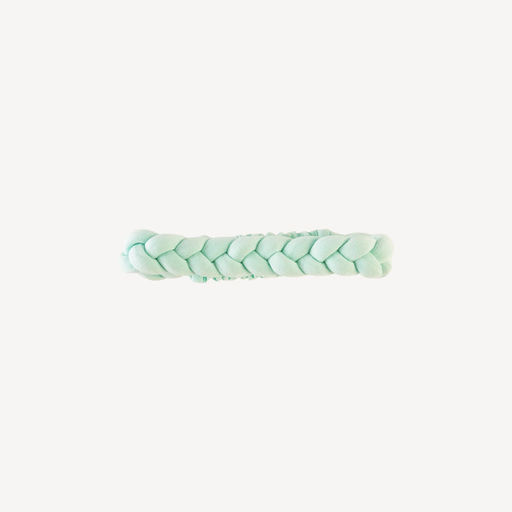 skinny braided headband | fair aqua | bamboo