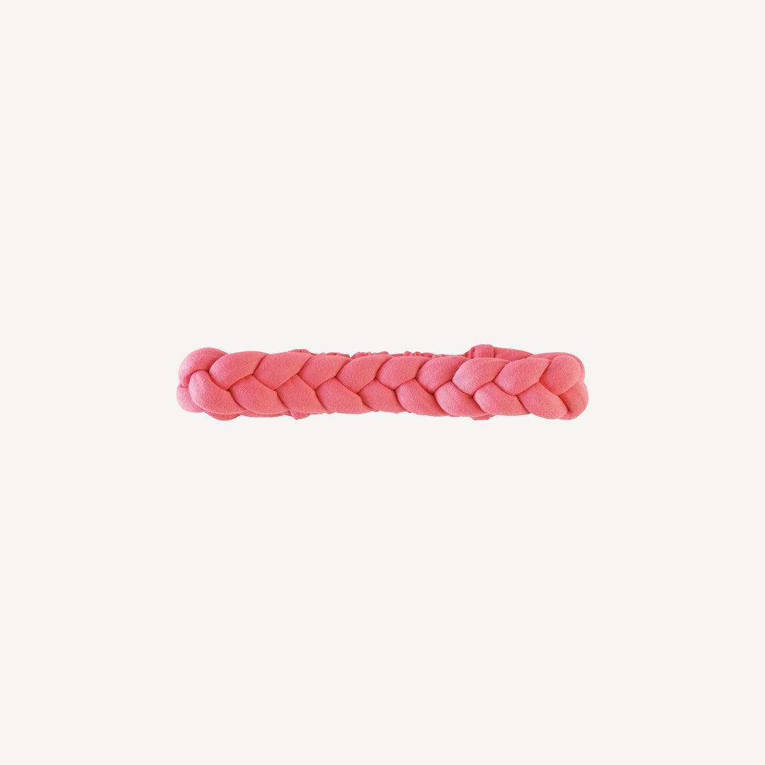 skinny braided headband | vibrant watermelon | bamboo