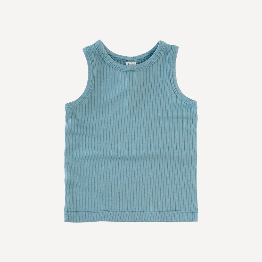 skinny tank | blue smoke | modal skinny rib