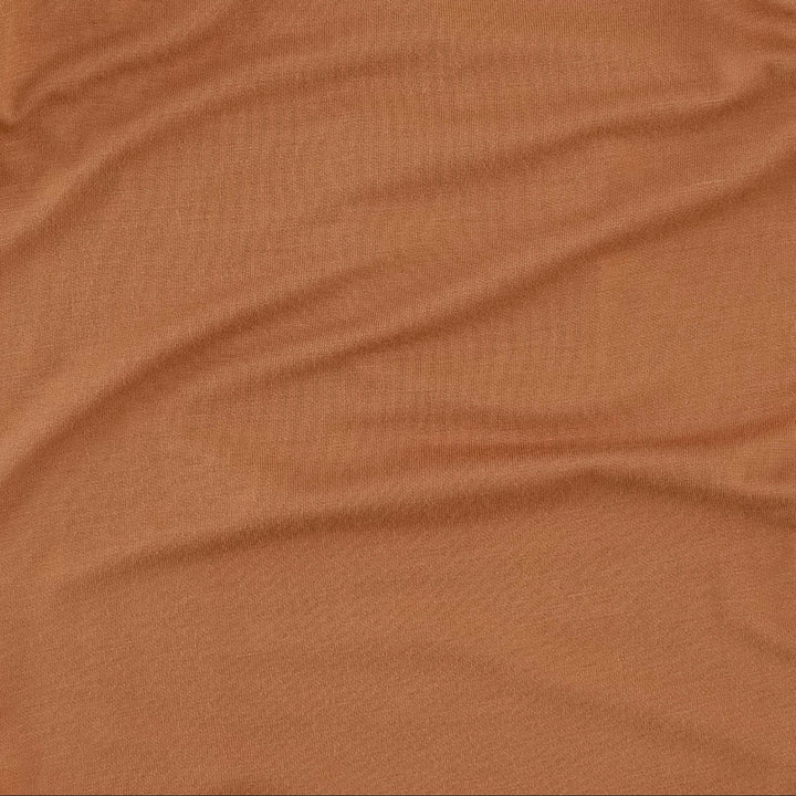 long sleeve lap neck bodysuit | toffee | bamboo