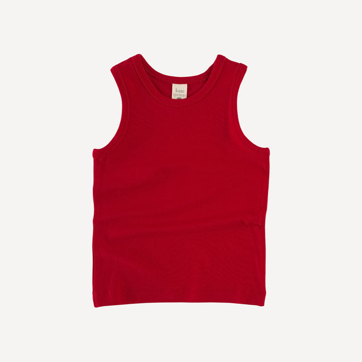 skinny tank | lava red | bamboo