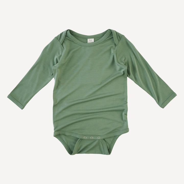 long sleeve lap neck bodysuit | hedge | bamboo