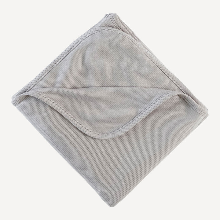 double layer blanket | dove | modal skinny rib