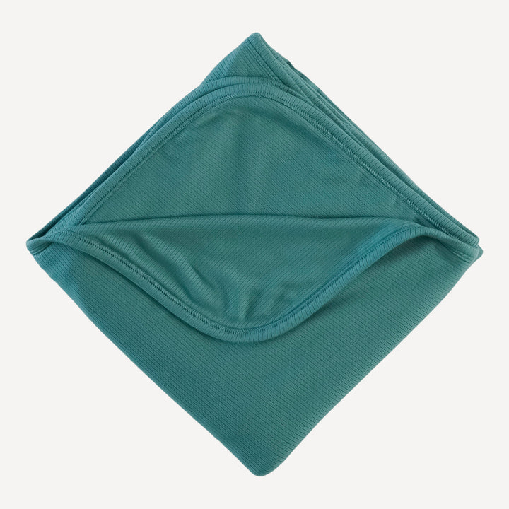 double layer blanket | blue cypress | modal skinny rib