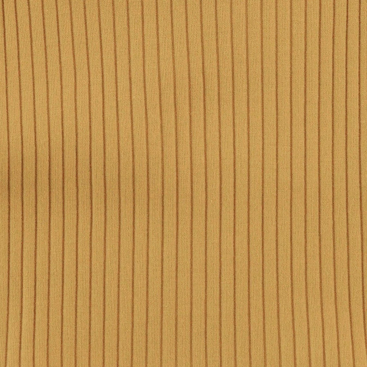 womens cropped rolled legging | honey mustard | organic cotton wide rib