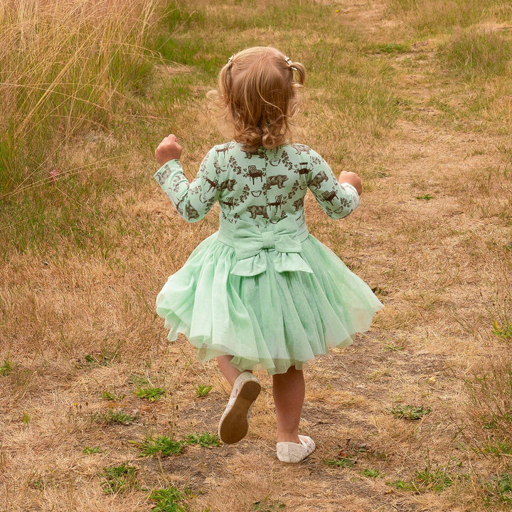 long sleeve classic tulle ballet dress | bears & chairs | organic cotton jersey