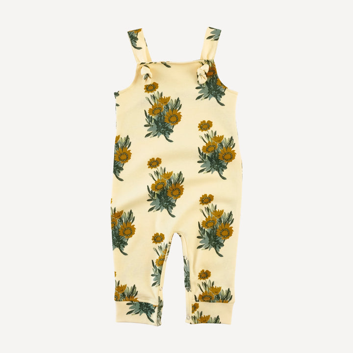 tie overall jumpsuit | calendula | organic cotton interlock