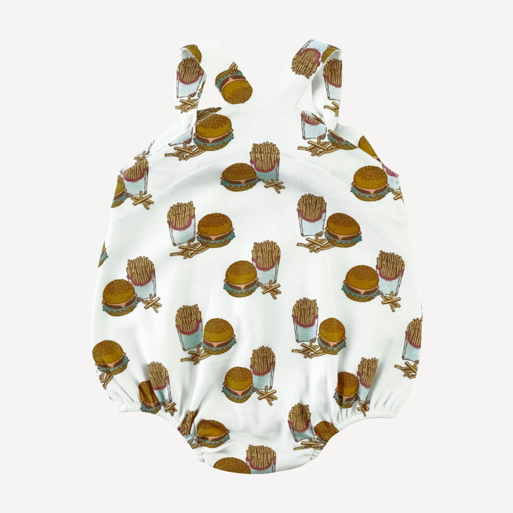 knot tie country bubble | burger & fries | organic cotton interlock
