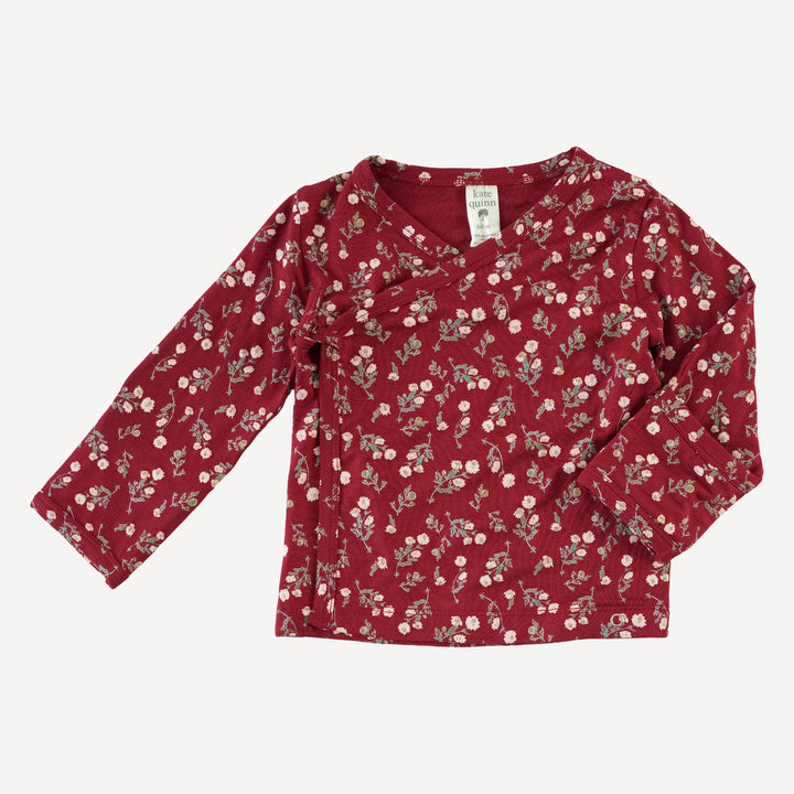 wrap layette set | garden tiny chamomile | bamboo