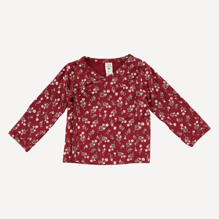 wrap layette set | garden tiny chamomile | bamboo