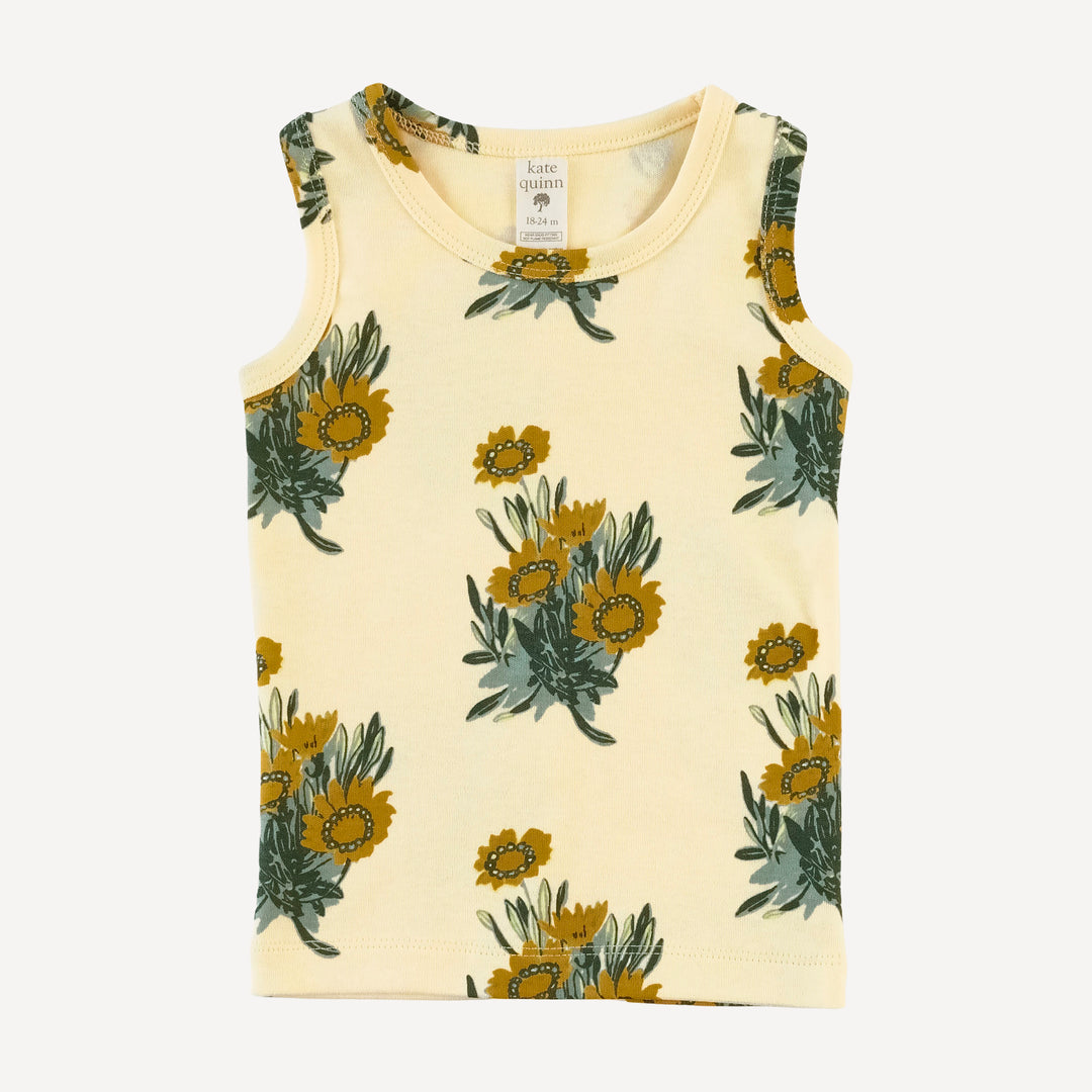 tank shortie pj set | calendula | organic cotton interlock