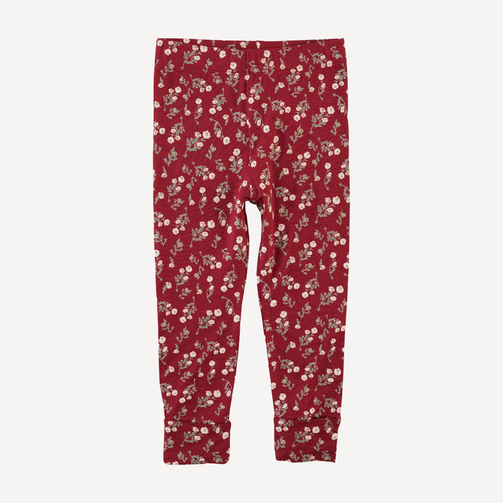 cuffed legging | garden tiny chamomile | bamboo