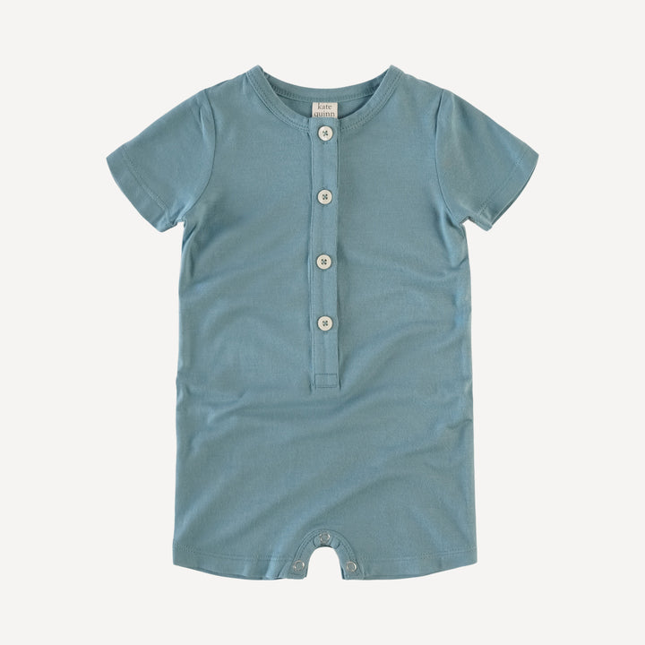 short sleeve union shortie | blue opal | lenzing modal