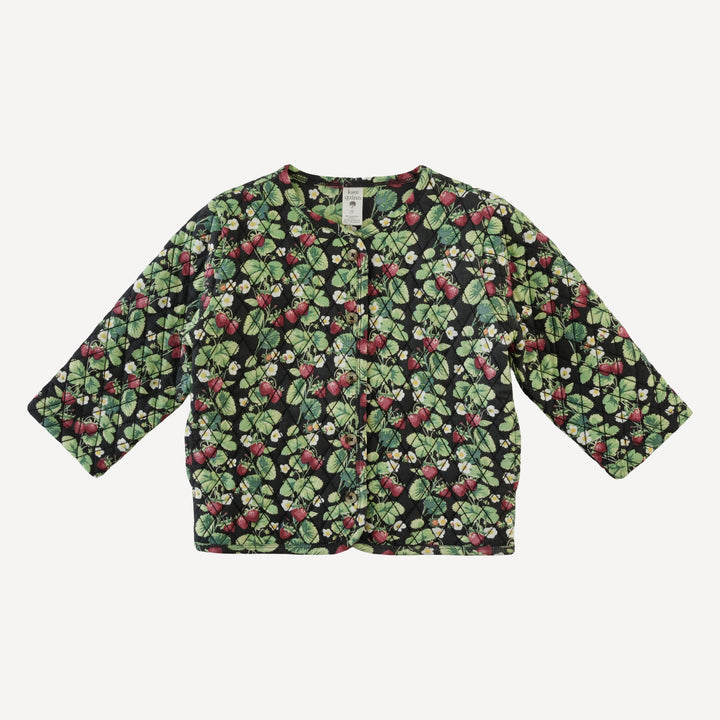 quilted jacket | strawberry vine | bamboo