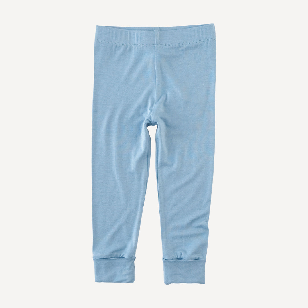 cuffed legging | glacier blue | bamboo
