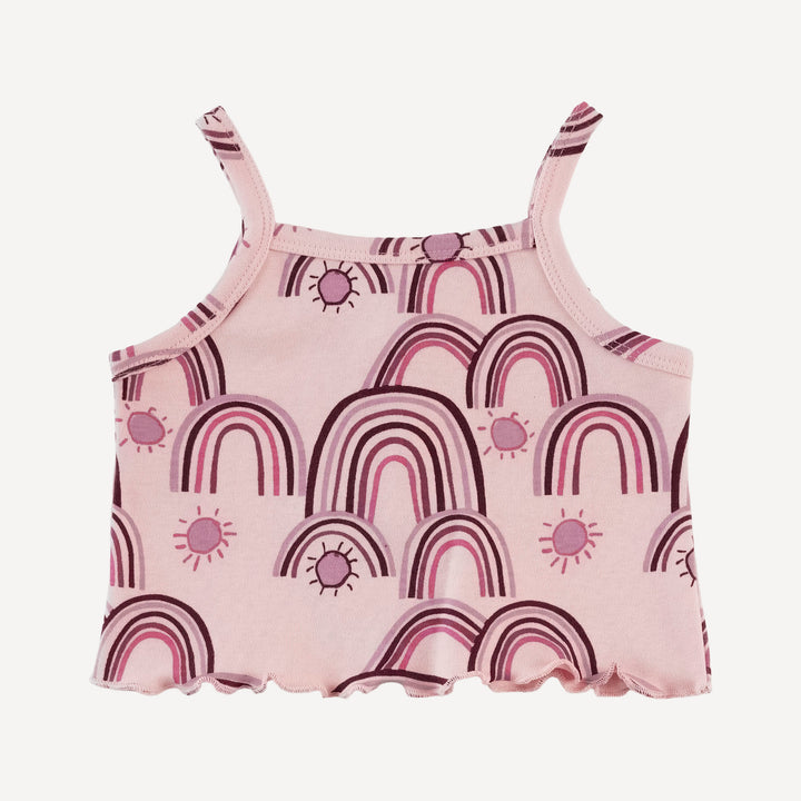jade set | mauve rainbow | organic cotton interlock