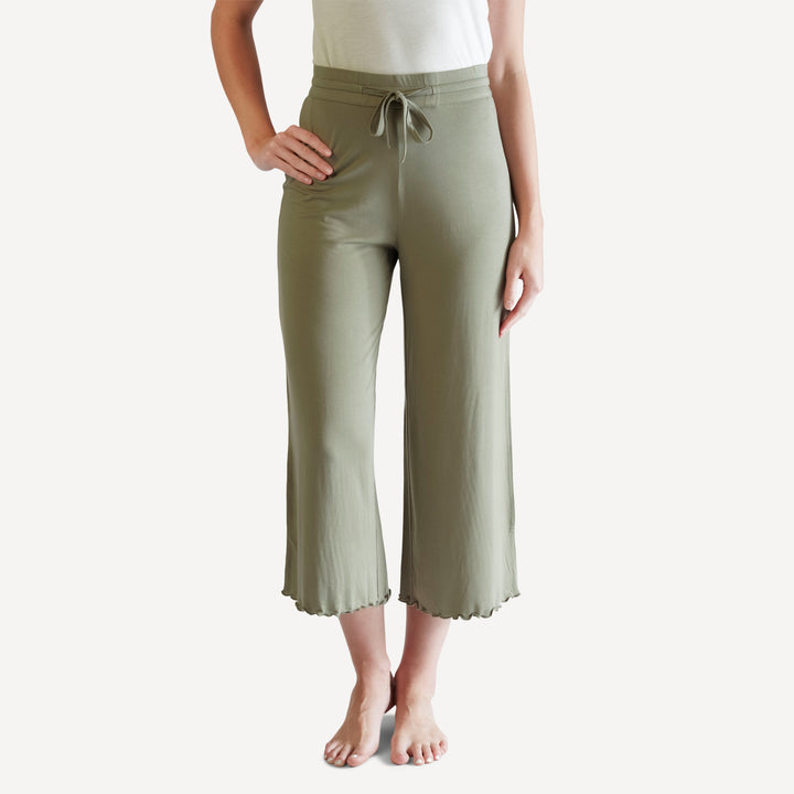 womens cropped pj pant | vetiver | modal