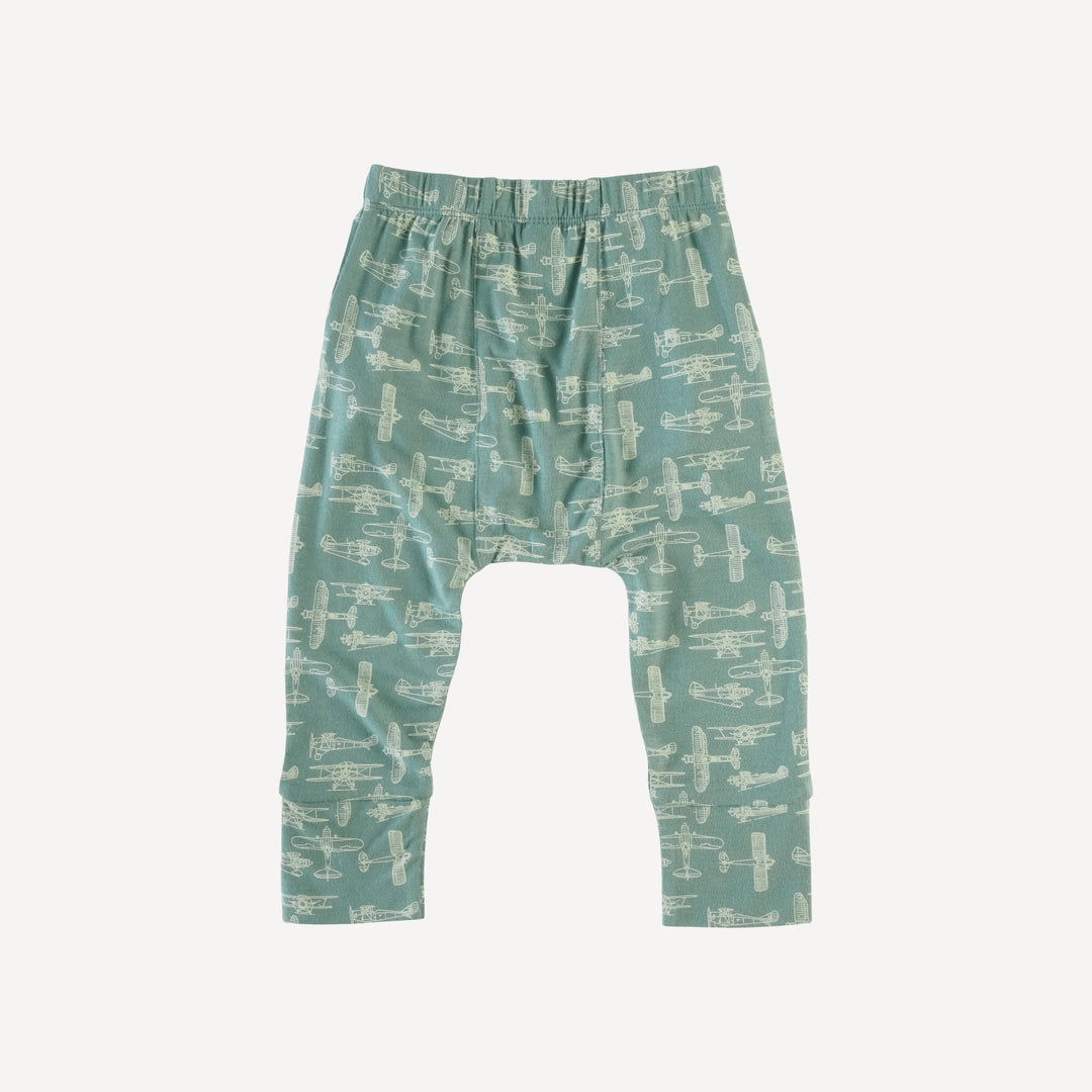 classic pocket panda pant | sagebrush vintage airplane | lenzing modal