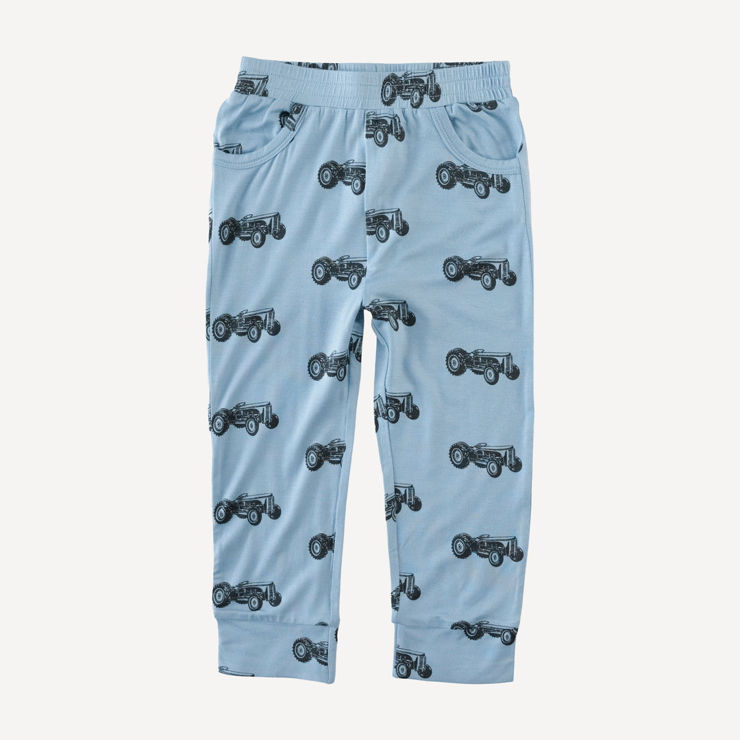 cuffed pocket jogger | tractor | bamboo