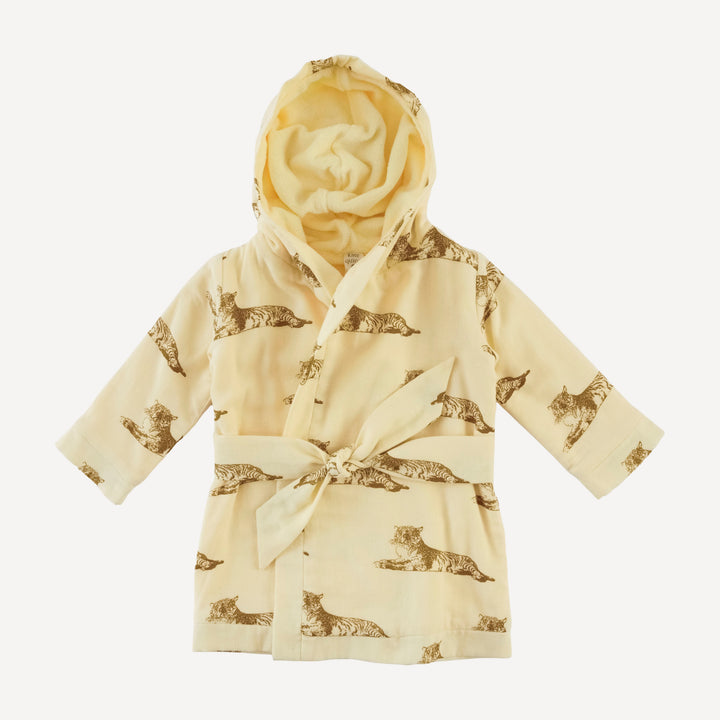 bath robe | classic tiger | organic cotton gauze