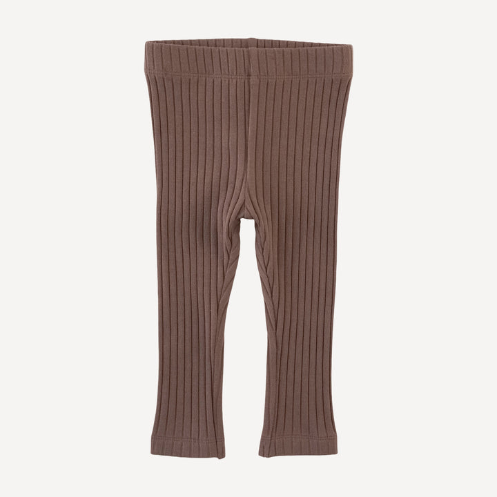 classic skinny legging | spiced chocolate | organic cotton wide rib