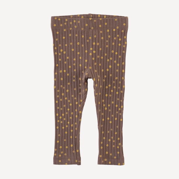 classic skinny legging | neutral dot | organic cotton wide rib