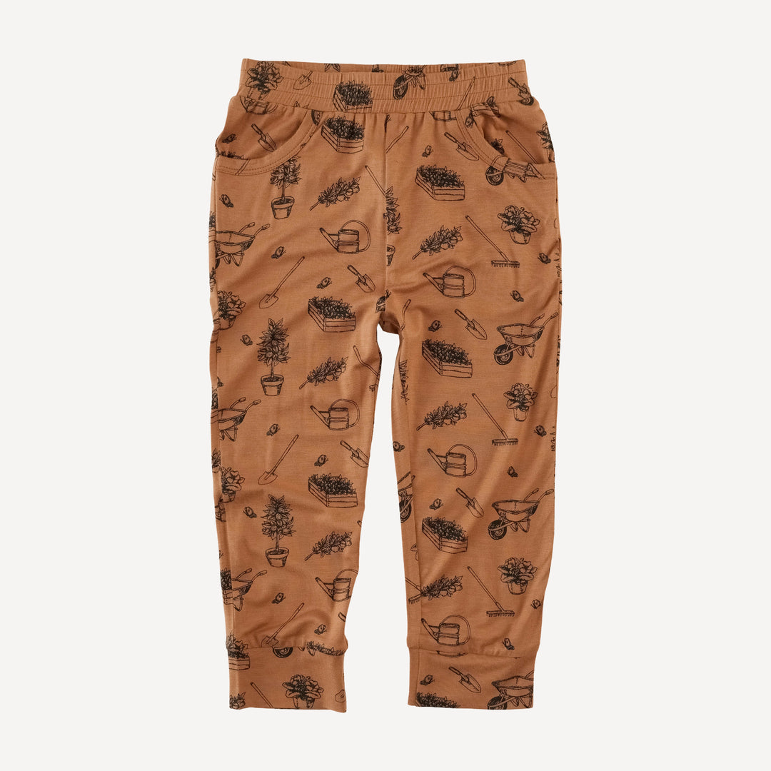 cuffed pocket jogger | gardening | bamboo
