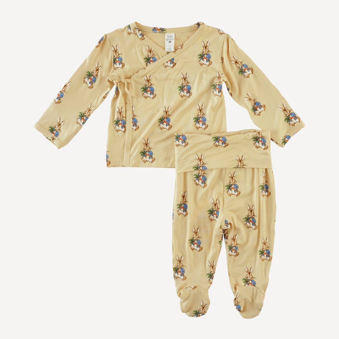 wrap layette set | peter rabbit | bamboo