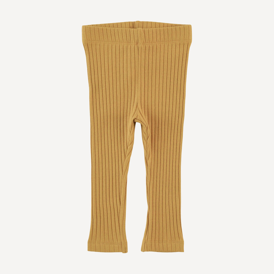 classic skinny legging | honey mustard | organic cotton wide rib