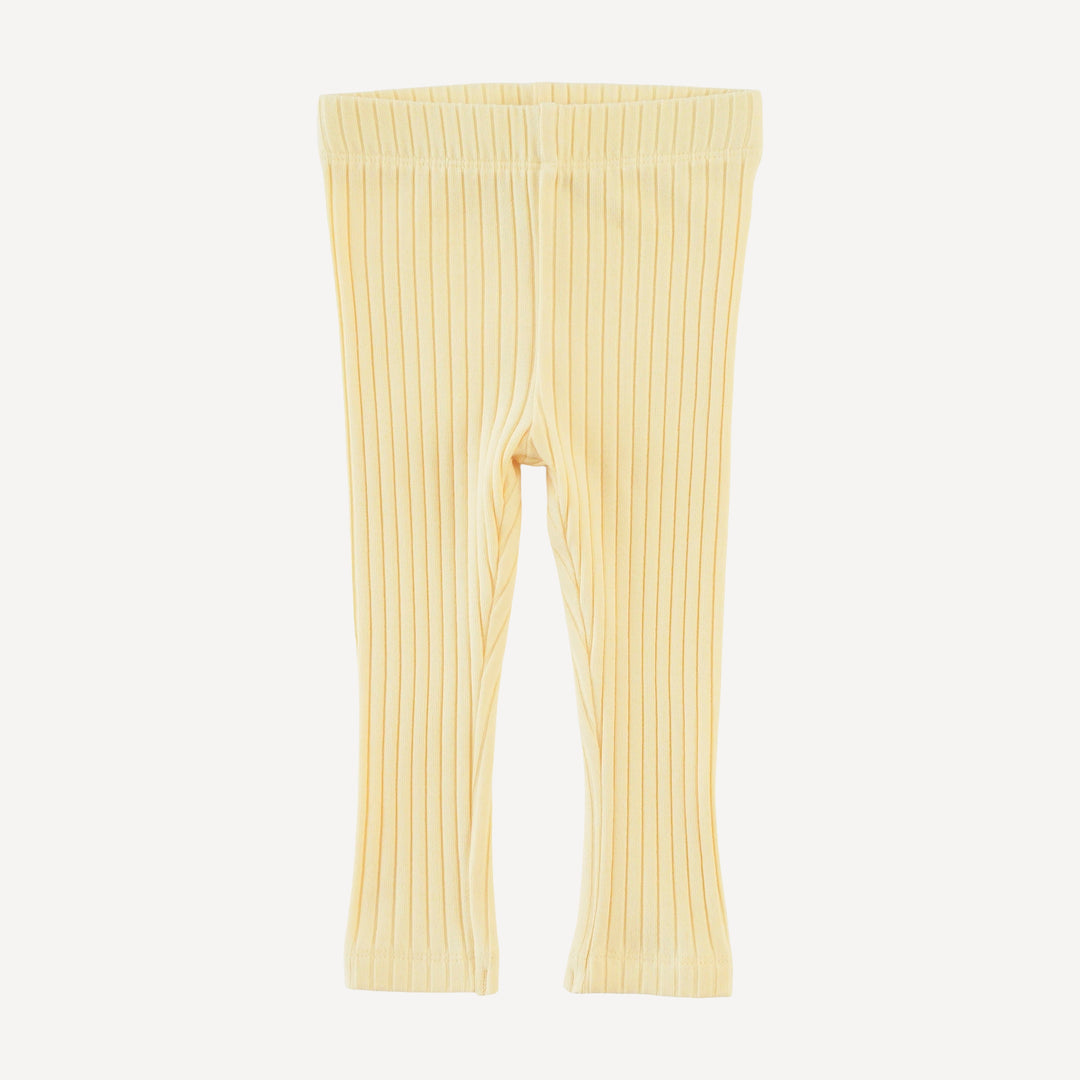 classic skinny legging | egg shell | organic cotton wide rib