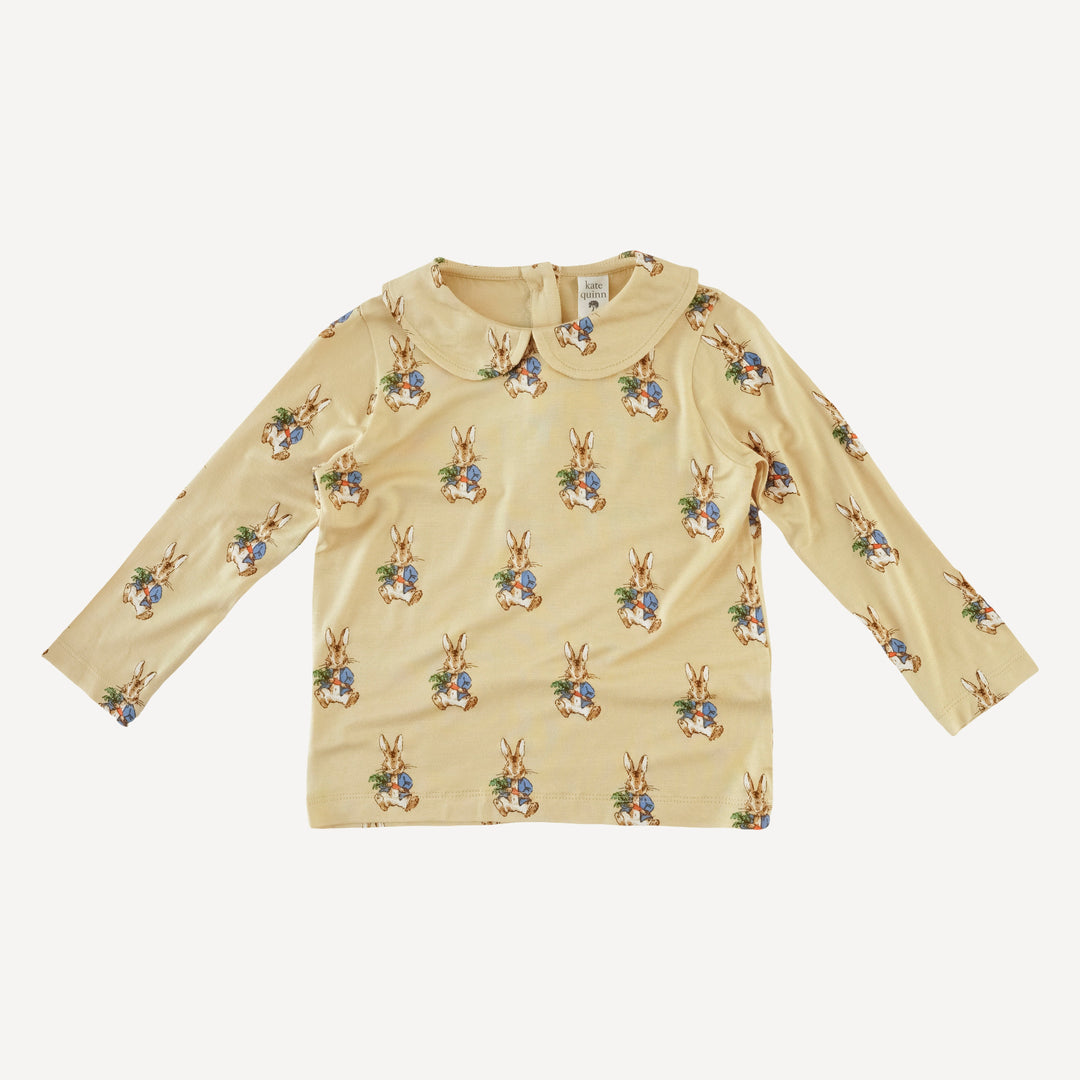 long sleeve peter pan tee | peter rabbit | bamboo